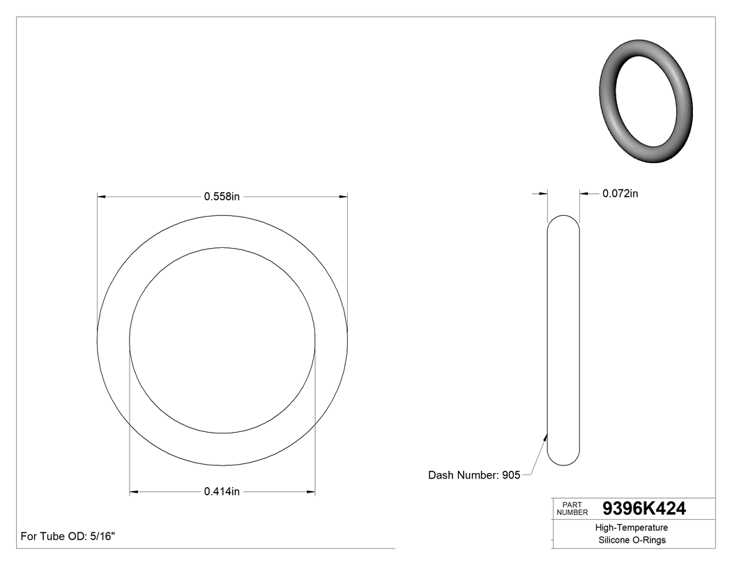 Technical drawing - 9396K424